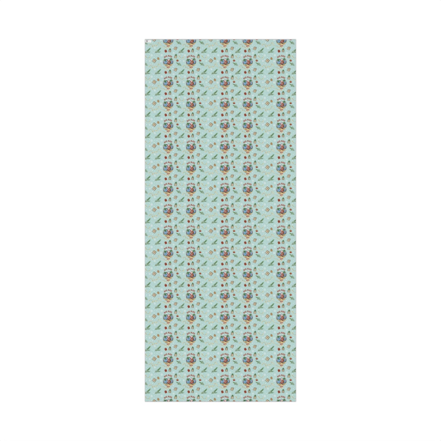Big Red 365 Bicycle Santa Gift Wrap Paper | Christmas Wrapping Paper