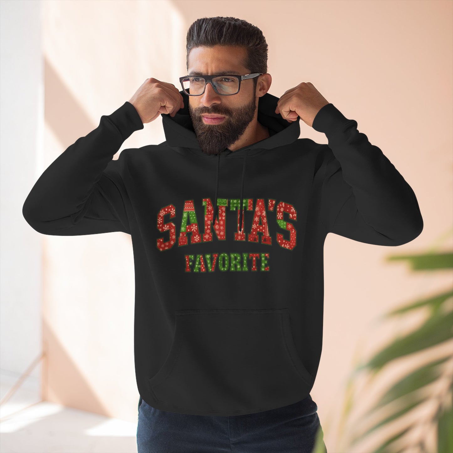 Santa’s Favorite Hoodie — Funny Christmas Holiday Pullover