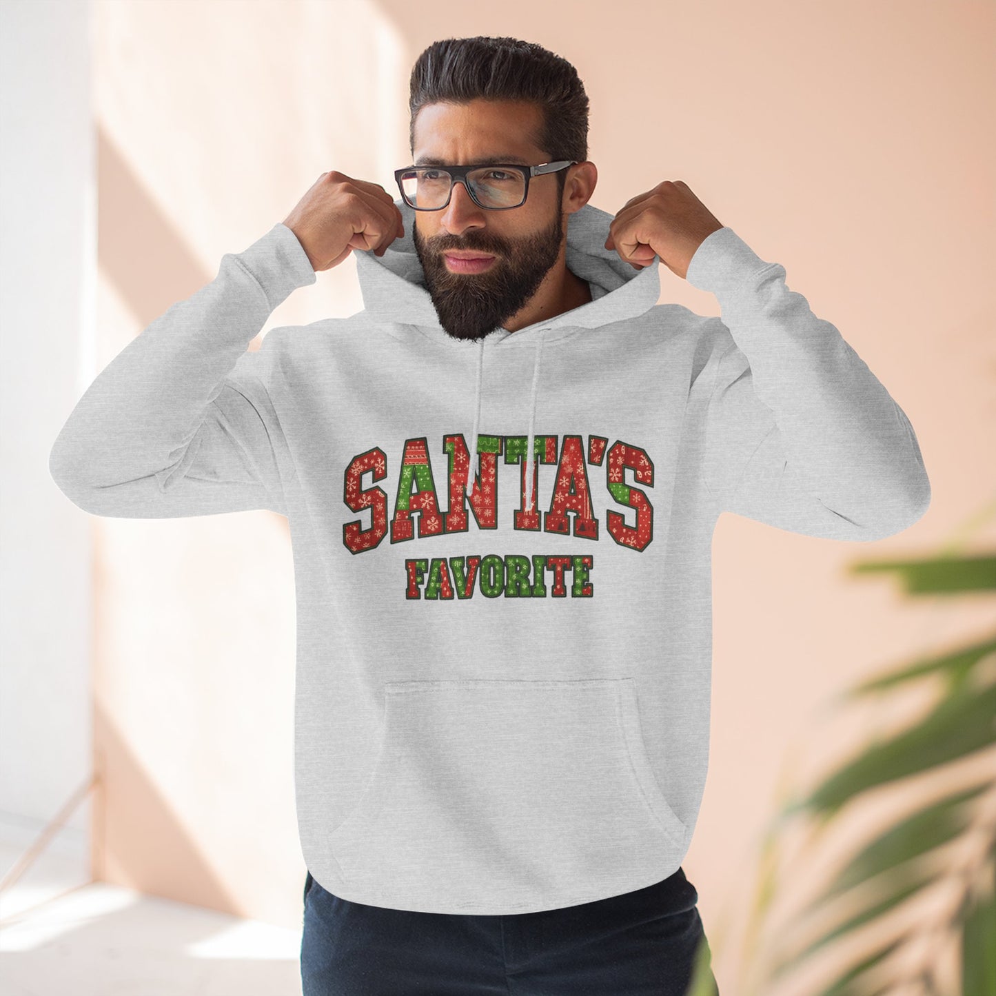 Santa’s Favorite Hoodie — Funny Christmas Holiday Pullover